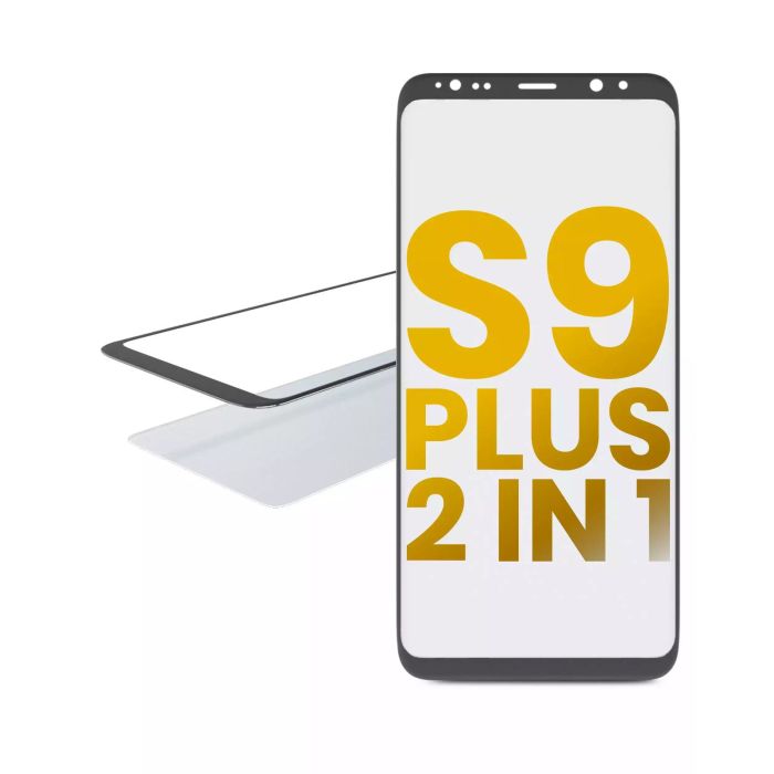 2 in 1 Front Glas mit OCA vormontiert für Samsung Galaxy S9 Plus