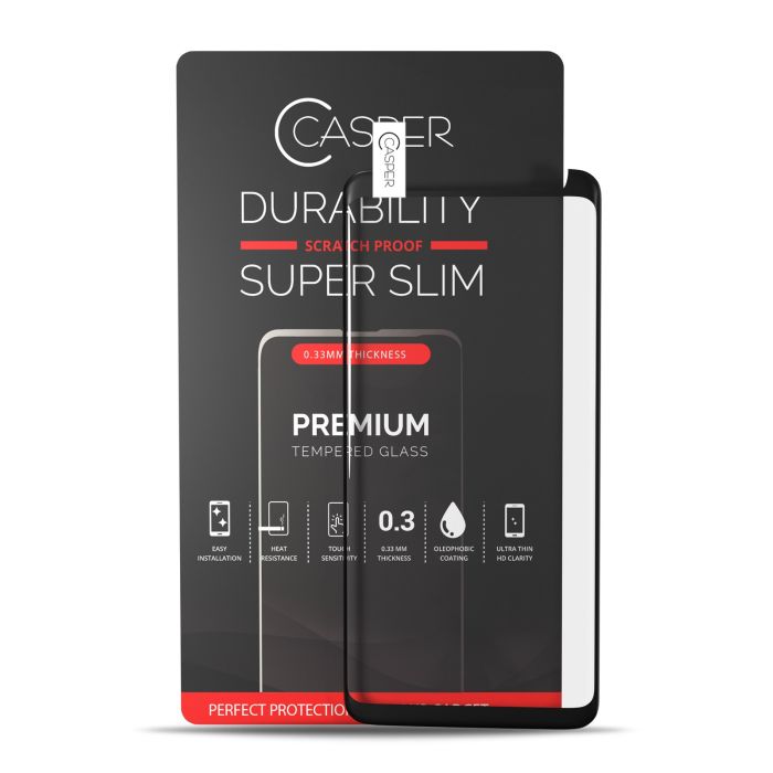 Casper Displayschutzglas für Galaxy S9 Plus (Retail-Verpackung) (Transparent)
