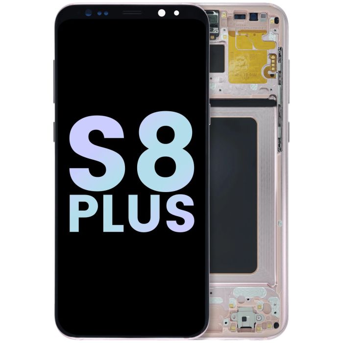 OLED Display mit Rahmen für Galaxy S8 Plus (Service Pack) (Rose Pink)