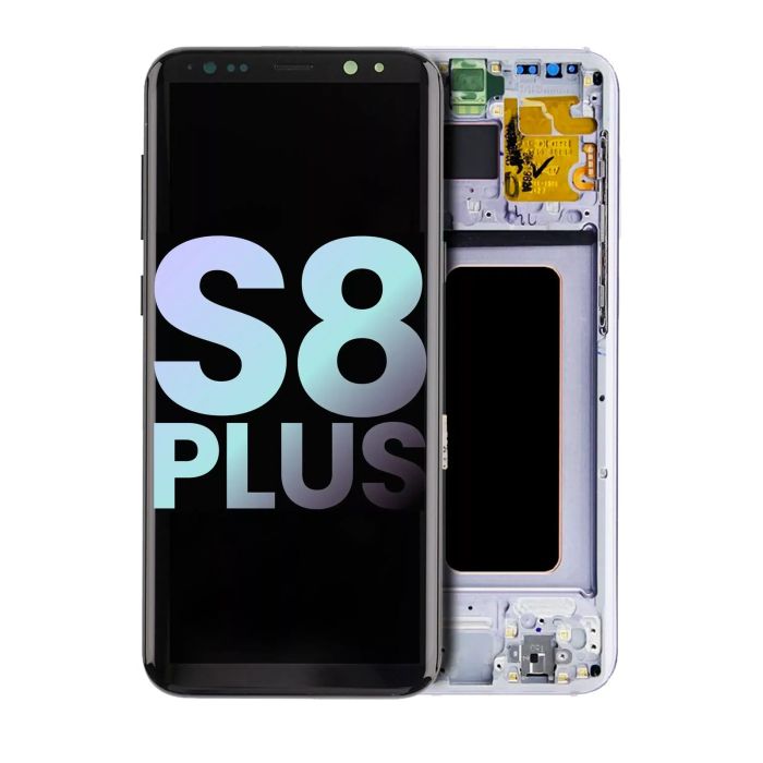 OLED Display mit Rahmen für Galaxy S8 Plus (Service Pack) (Gray/ Violet)