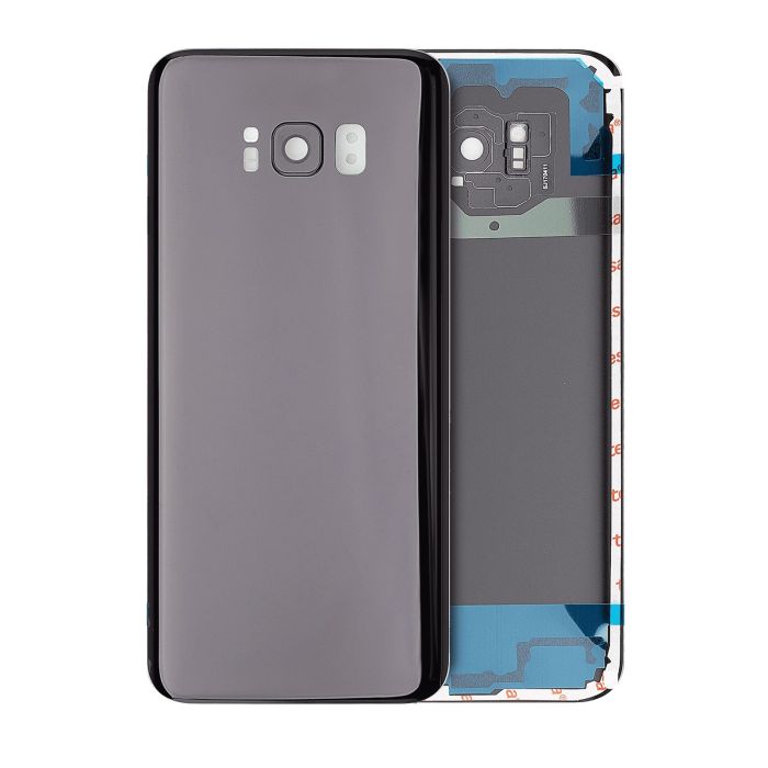 Rückglas mit Kameralinse für Galaxy S8 Plus (ohne Logo) (Midnight Black)