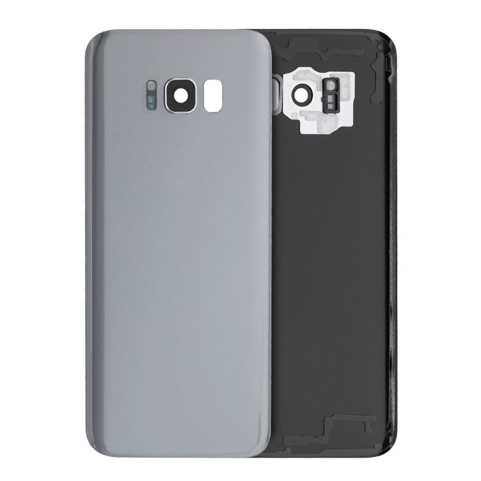 Rückglas mit Kameralinse für Galaxy S8 Plus (Service Pack) (Arctic Silver)