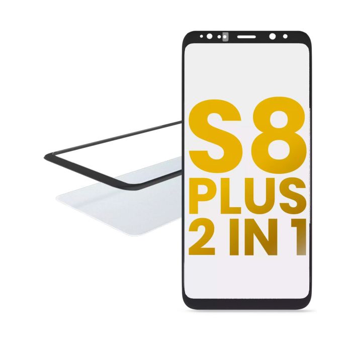 2 in 1 Front Glas mit OCA vormontiert für Samsung Galaxy S8 Plus
