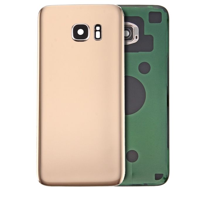 Rückglas mit Kameralinse für Samsung Galaxy S7 Rand (Gold) (Service Pack)
