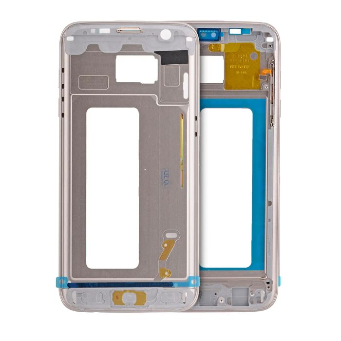 Mittelrahmen für Samsung Galaxy S7 Rand (mit Kleinteilen) (Gold)