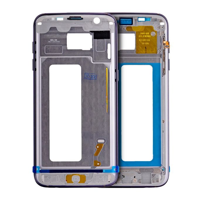 Mittelrahmen für Samsung Galaxy S7 Rand (mit Kleinteilen) (Schwarz)