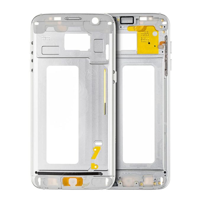 Mittelrahmen für Samsung Galaxy S7 Rand (mit Kleinteilen) (Weiß)