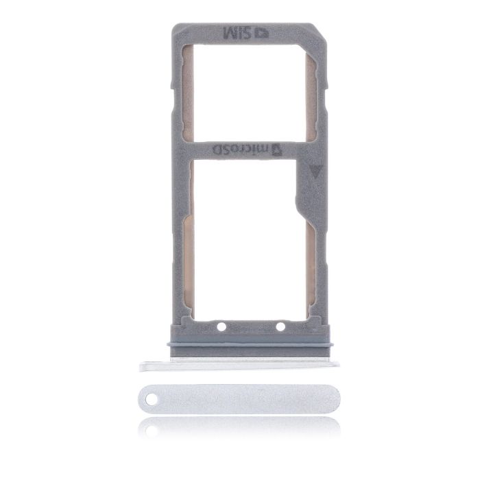SIM-Kartenschacht Dual für Samsung Galaxy S7 Rand (Silber)
