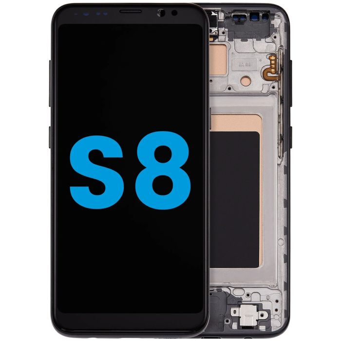 LCD Display mit Rahmen (ohne Fingerabdruck Sensor) für Galaxy S8