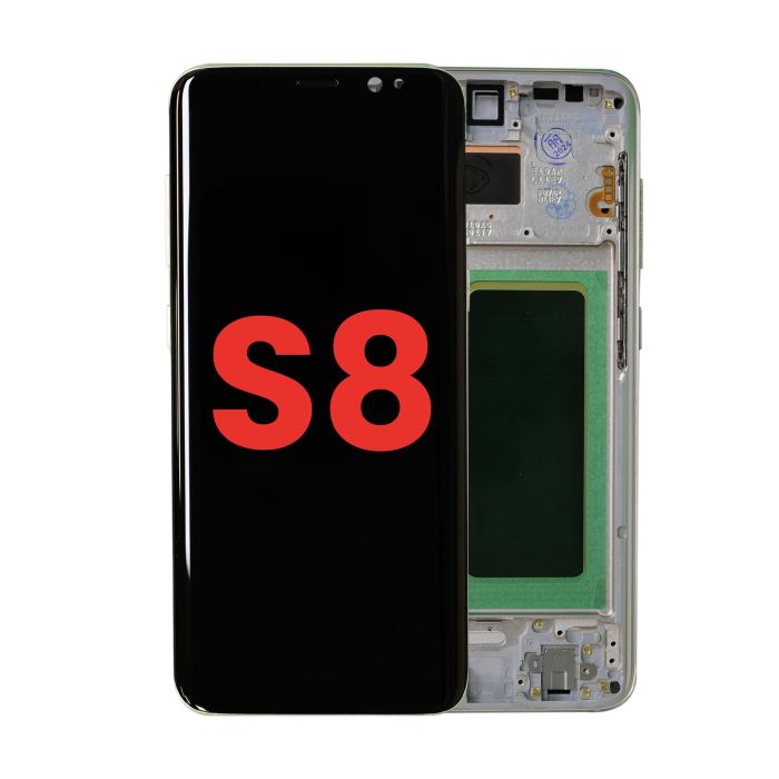 OLED Display mit Rahmen für Galaxy S8 (Aftermarket Plus) (Maple Gold)