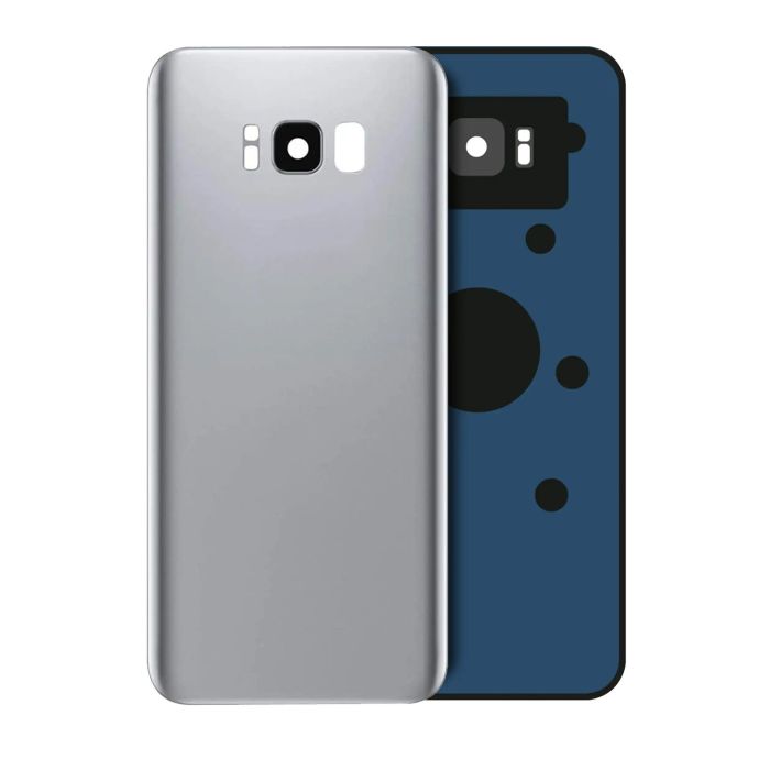 Rückglas mit Kameralinse für Galaxy S8 (ohne Logo) (Arctic Silver)