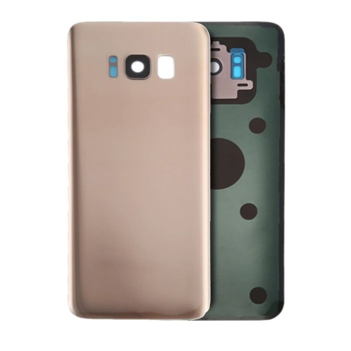 Rückglas mit Kameralinse für Galaxy S8 (ohne Logo) (Maple Gold)
