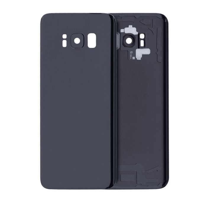 Rückglas mit Kameralinse für Samsung Galaxy S8 (Service Pack) (Midnight Black)