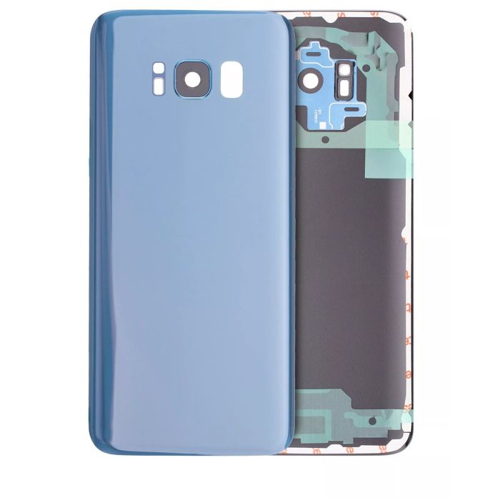 Rückglas mit Kameralinse für Samsung Galaxy S8 (Coral Blue) (Service Pack)
