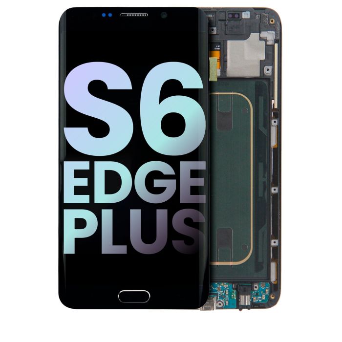 LCD Display mit Rahmen für Galaxy S6 Rand Plus (Service Pack) (Verizon)