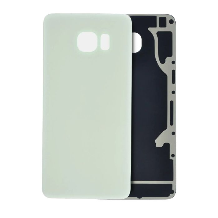 Rückglas für Galaxy S6 Rand Plus (ohne Logo) (Aftermarket Plus) (White Pearl)