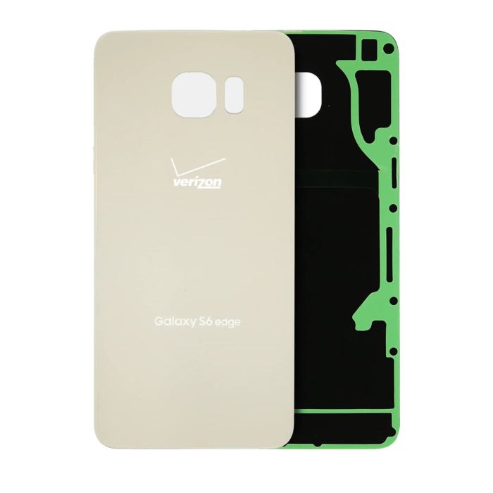 Rückglas für Samsung Galaxy S6 Rand Plus (Verizon 4G) (Service Pack) (Gold)
