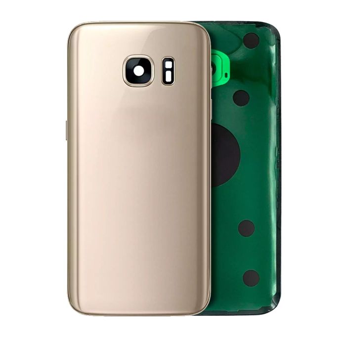 Rückglas mit Kameralinse für Samsung Galaxy S7 (Service Pack) (Gold Platinum)