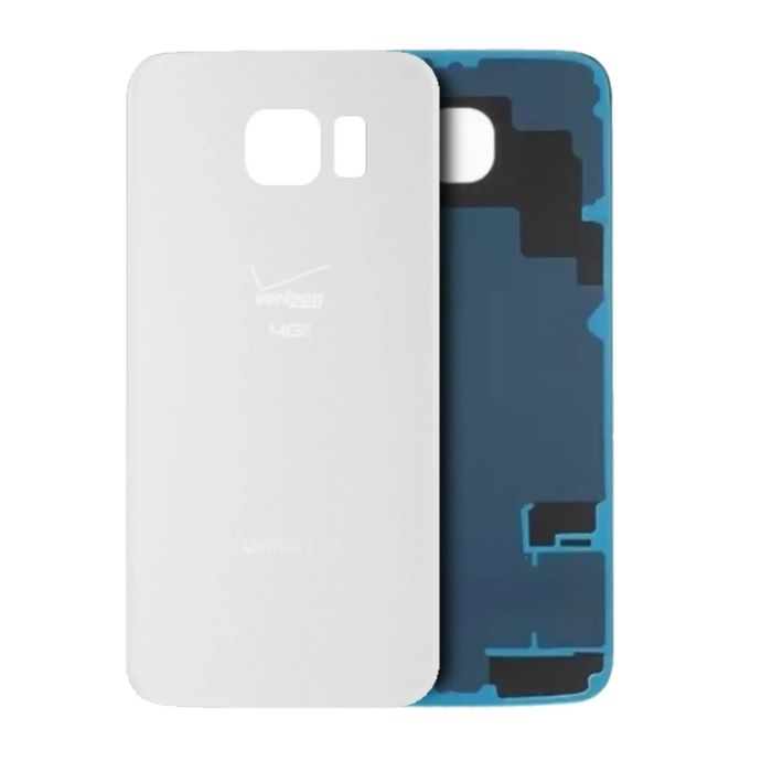 Rückglas für Samsung Galaxy S6 (Verizon 4G) (Service Pack) (Weiß)