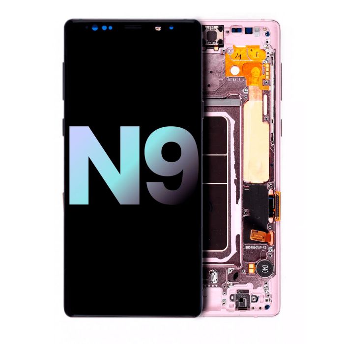 OLED Display mit Rahmen für Galaxy Note 9 (Service Pack) (Lavendel)