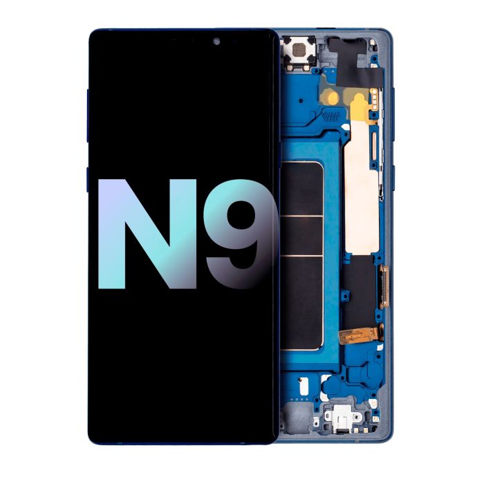 OLED Display mit Rahmen für Galaxy Note 9 (Service Pack) (Ocean Blue)