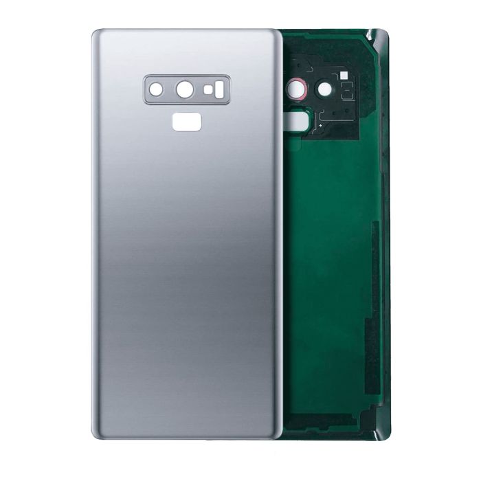 Rückglas mit Kameralinse für Galaxy Note 9 (ohne Logo) (Cloud Silver)
