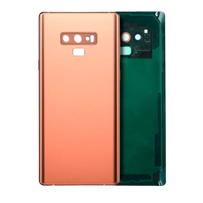 Rückglas mit Kameralinse für Galaxy Note 9 (ohne Logo) (Metallic Copper)
