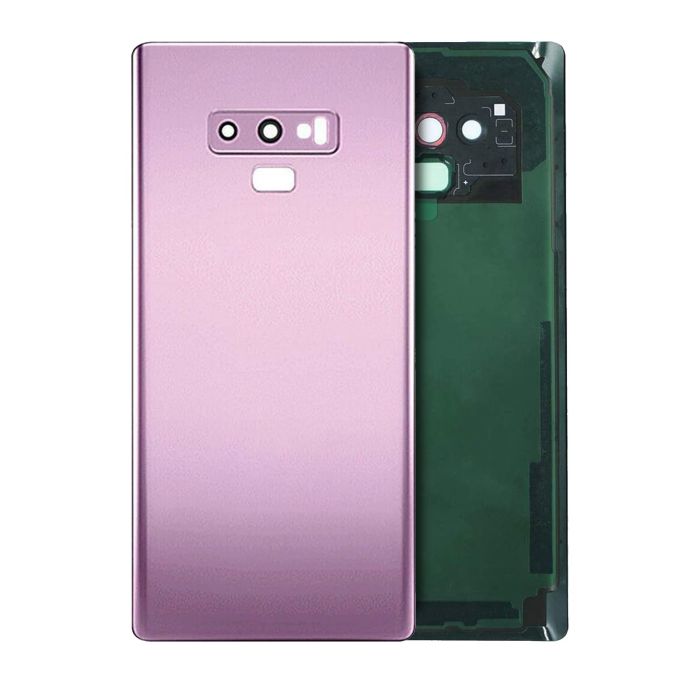 Rückglas mit Kameralinse für Samsung Galaxy Note 9 (Service Pack) (Lavendel)