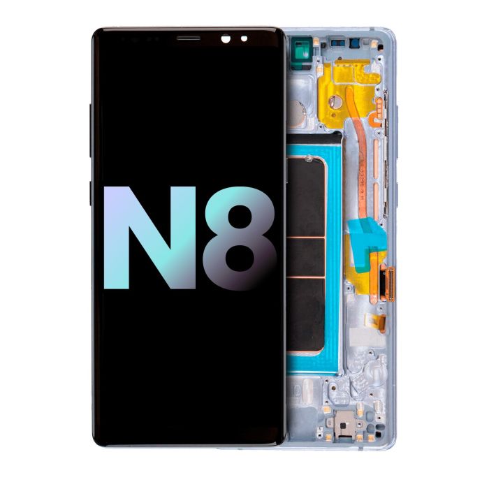 OLED Display mit Rahmen für Galaxy Note 8 (Service Pack) (Orchid Gray)
