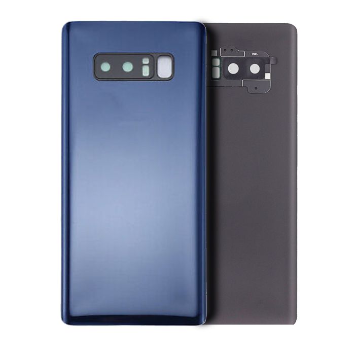 Rückglas ohne Kameralinse für Galaxy Note 8 (ohne Logo) (Deepsea Blue)