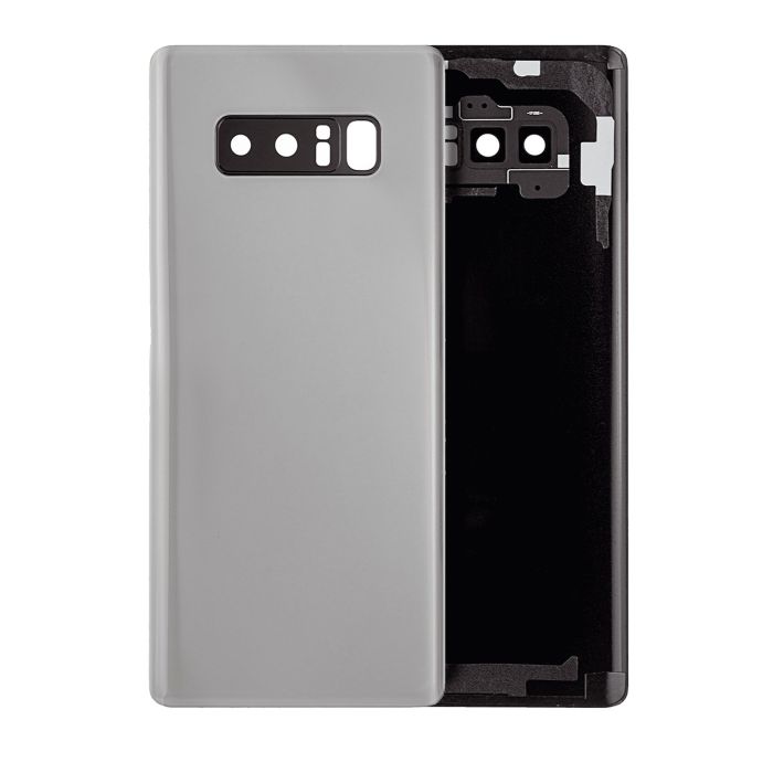 Rückglas mit Kameralinse für Galaxy Note 8 (ohne Logo) (Silber)