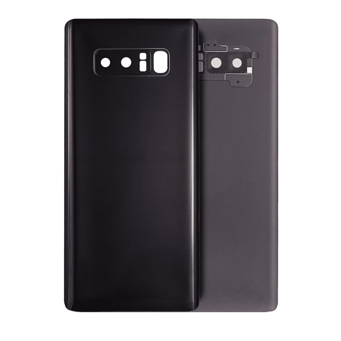 Rückglas mit Kameralinse für Galaxy Note 8 (ohne Logo) (Midnight Black)