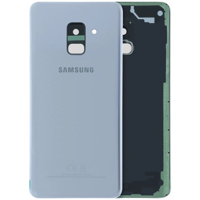 Rückseite Abdeckung mit Kameralinse für Galaxy A8 (Service Pack) (Grau)