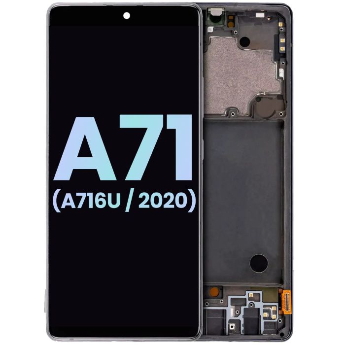 OLED Display mit Rahmen für Galaxy A71 5G (A716U/ 2020) (Service Pack)