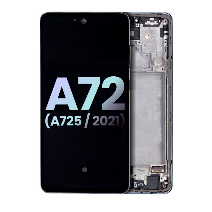 OLED Display mit Rahmen für Samsung A72 (A725/ 2021) (Service Pack)