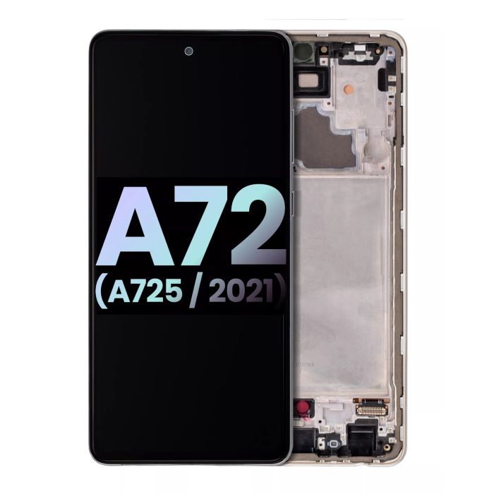 OLED Display mit Rahmen für Galaxy A72 (A725/ 2021) (Service Pack)