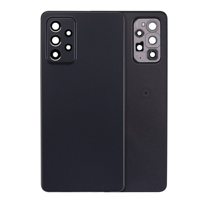 Rückglas mit Kameralinse für Samsung Galaxy A72 (Service Pack) (Schwarz)