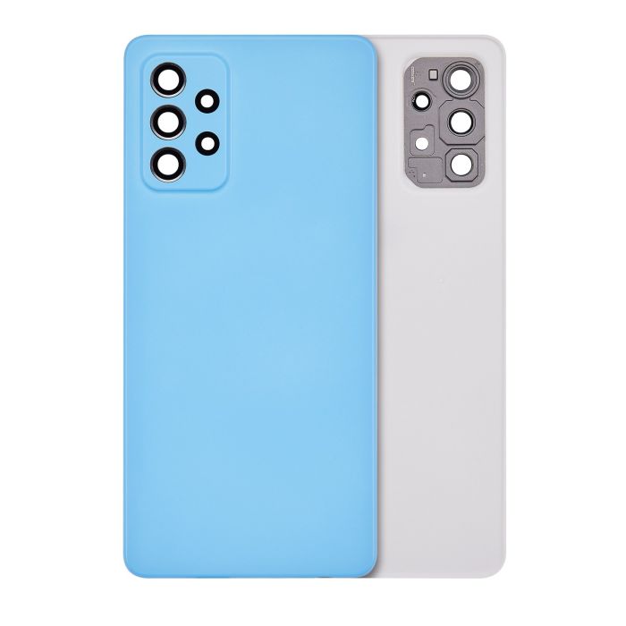 Rückglas mit Kameralinse für Samsung Galaxy A72 (Service Pack) (Blau)