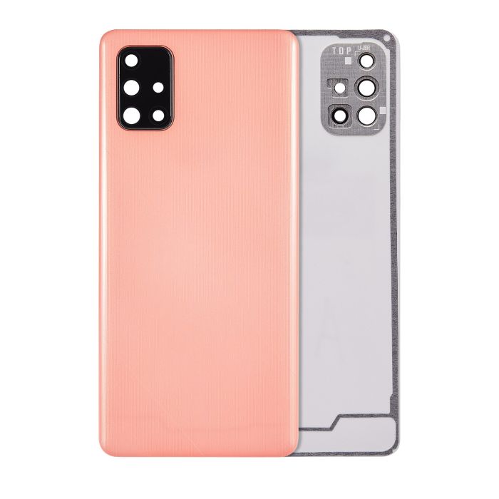 Rückglas mit Kameralinse für Galaxy A71 4G (A715/ 2020) ( Prism Crush Pink)