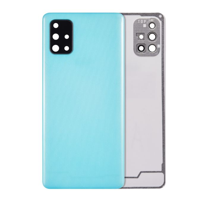 Rückglas mit Kameralinse für Galaxy A71 4G (A715/ 2020) ( Prism Crush Blue)