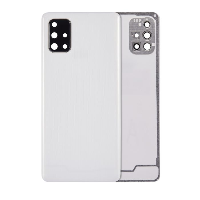 Rückglas mit Kameralinse für Galaxy A71 4G (A715/ 2020) ( Prism Crush Silver)