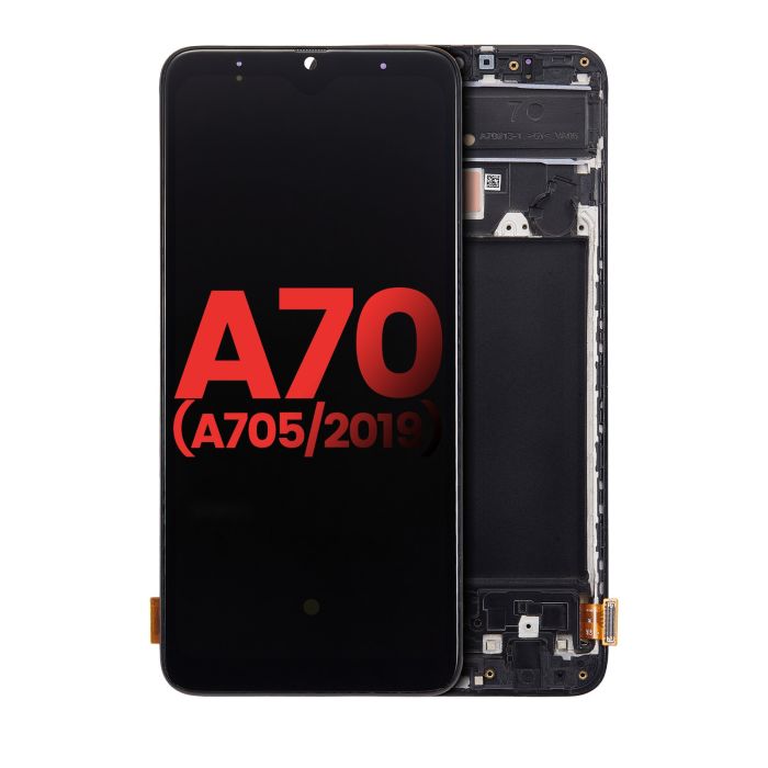 OLED Display mit Rahmen für Galaxy A70 (A705/ 2019) (6.33") (All Colors)