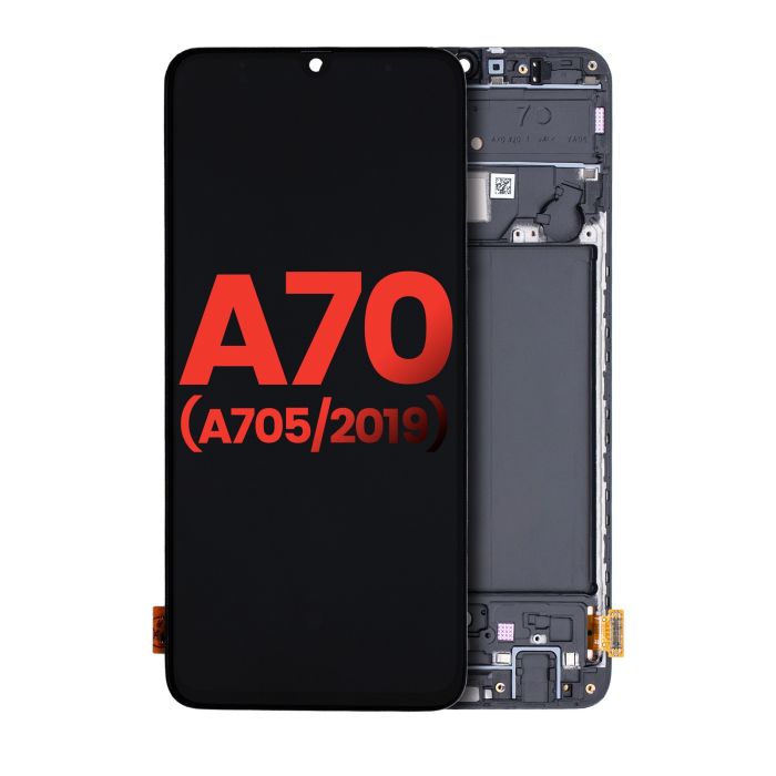 OLED Display mit Rahmen für Galaxy A70 (A705/ 2019) (6.67") (All Colors)