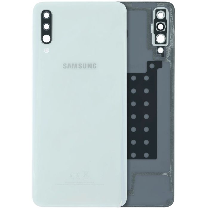 Rückseite Abdeckung mit Kameralinse für Galaxy A70 (A705) (Service Pack) (Weiß)