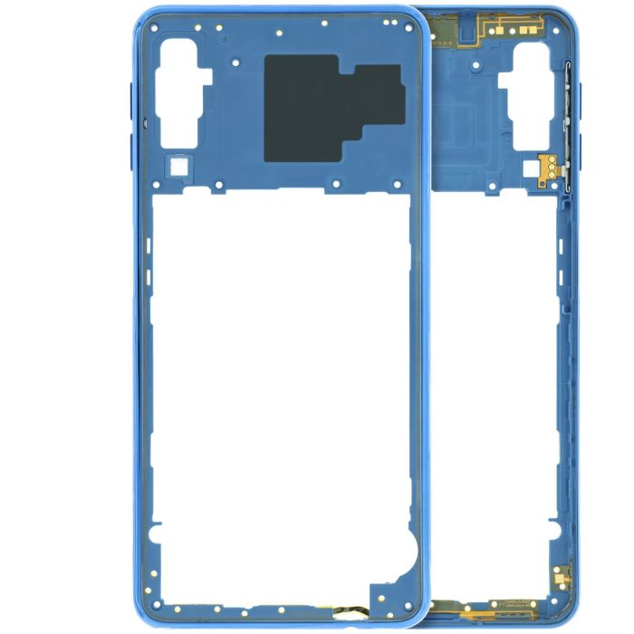 Mid Rahmen Gehäuse für Samsung Galaxy A7 (A750/ 2018) (Service Pack) (Blau)