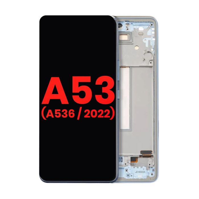 OLED Display mit Rahmen für Galaxy A53 5G ( A536/ 2022) (6.36") (Blau)