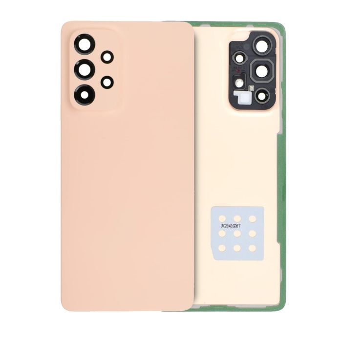 Rückglas mit Kameralinse für Samsung Galaxy A53 (Service Pack) (Orange)