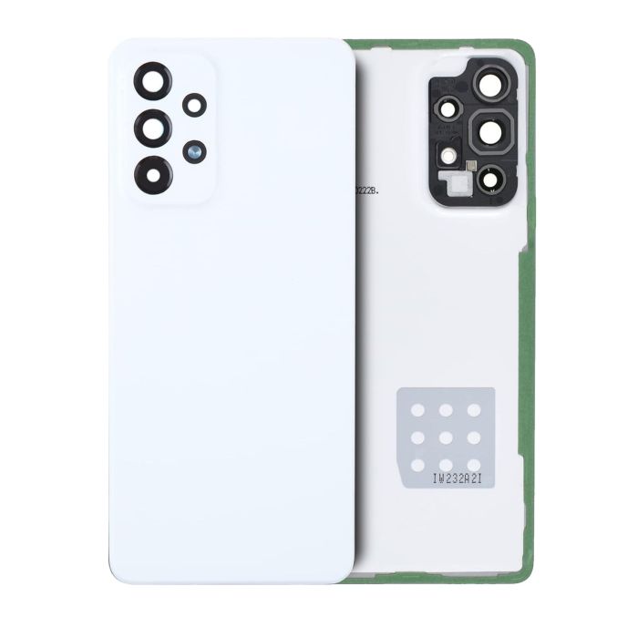 Rückglas mit Kameralinse für Samsung Galaxy A53 (Service Pack) (Weiß)