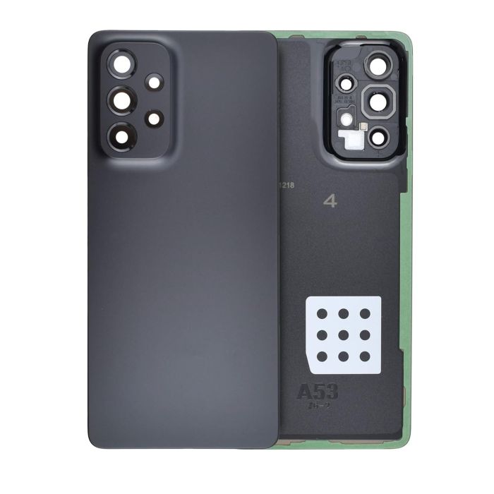 Rückglas mit Kameralinse für Samsung Galaxy A53 (Service Pack) (Schwarz)