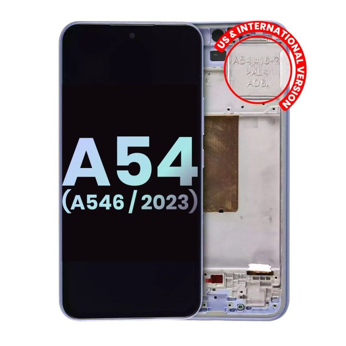 OLED Display mit Rahmen für Galaxy A54 5G (Service Pack) (Violet)